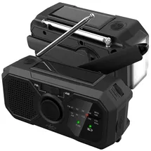 Infactory Kurbelradio schwarz