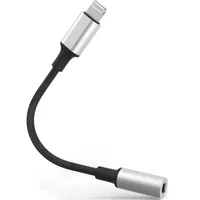 MicroConnect Lightning 3.5mm 0,1 m, Schwarz