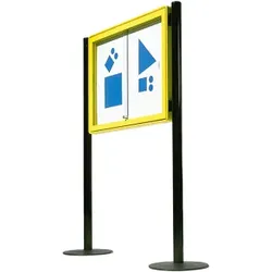 Aluvitrine Modell W3, Stahl weiß
