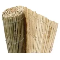 Dixiestore - Sichtschutz Bambusmatte, Bambus-Streifenmatte, Balkonverkleidung - Praktisch Natürlich, Robust Windschutz - Sichtschutz für Balkon, Garten aus Bambuslatten 1,5 x 5 m
