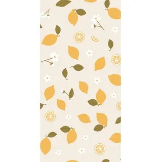 ib laursen Papier-Servietten 10x20 cm Zitronen, 10 x 20 cm