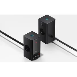 Baseus PowerCombo (65 W), USB Ladegerät, Schwarz