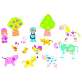 GoKi 53834 - Bauernhoffiguren - Susibelle Kollektion