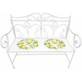 Hti-Living Menton 115 x 95 x 0 cm Gelb/Weiß