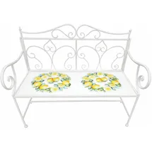 Hti-Living Menton 115 x 95 x 0 cm Gelb/Weiß