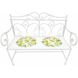 Hti-Living Menton 115 x 95 x 0 cm Gelb/Weiß