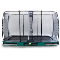 EXIT TOYS Elegant Inground-Trampolin 214 x 366 cm inkl. Economy Sicherheitsnetz grün