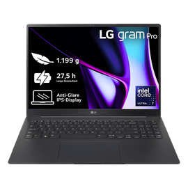 LG gram Pro 16 Zoll Intel Core Ultra 7 155H, 32GB RAM, 2TB SSD, 16Z90SP-G.AD7BG,