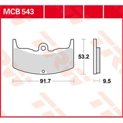 TRW Lucas Bremsbelag MCB543