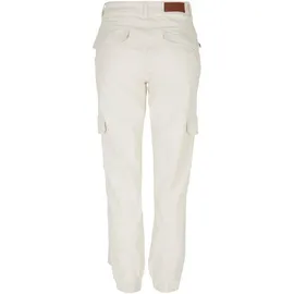 URBAN CLASSICS Organic Stretch Cargo Hochtaillierte Jeans Off White Raw 34