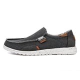 GYCF Herren Mokassin,Reinschlüpfen Schuhe,Atmungsaktives Walkingschuhe Beiläufig rutschfeste,Laufschuhe Loafers Freizeit Schuhe Flache Fahren Halbschuhe,Grau,47EU - 47 EU