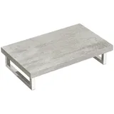 doporro Waschtischplatte für Aufsatzwaschbecken Waschbeckenauflage 45x80cm Waschtischkonsole in Greige für Waschschalen inkl. Konsolenhalterung