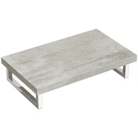 doporro Waschtischplatte für Aufsatzwaschbecken Waschbeckenauflage 45x80cm Waschtischkonsole in Greige für Waschschalen inkl. Konsolenhalterung