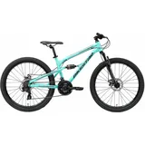 Mountainbike BIKESTAR Fahrräder Gr. 39cm, 26 Zoll (66,04cm), grün für Damen und Herren, Kettenschaltung