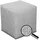 Best For Home Sitzhocker Samt 40 x 40 x 40 cm Silber