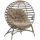 Outsunny Papasansessel Gartenstuhl 118 x 75 x 139 cm orange/khaki 2 St.