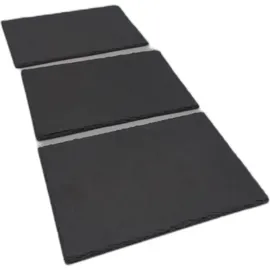 Relaxdays Schieferplatten anthrazit 30,0 x 20,0 cm