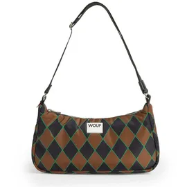 WOUF Studio Schultertasche Polyester Blue/Brown/Green