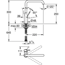 Grohe Essence hard graphite