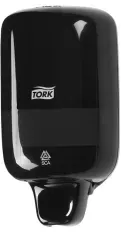 Tork Seifenspender Elevation mini, S2 kompatibel 561008 , Kunststoff, schwarz, Maße (B x H x T): 11,2 x 21,1 x 11,4 cm