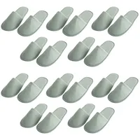Teceyfeet 10er Set Gästehausschuhe, Unisex Hausschuhe Set Waschbare Antirutsch Hotelslipper Badeslipper Atmungsaktiv Gästepantoffeln Filzpantoffeln - 43 EU