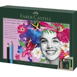 Faber-Castell Polychromos & Pitt Graphite Matt Malset farbsortiert, 40 St.