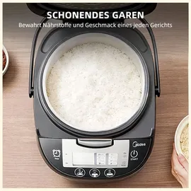 Midea Reiskocher Schwarz/Silber 5,0 l