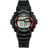 Scout The Digi 280308000 Kinderuhr 0 mm Gehäuse schwarz Silikonarmband schwarz