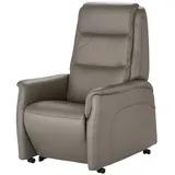Hukla Sessel Dean Leder 70 x 107 x 88 cm Grau elektrisch