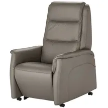 Hukla Sessel Dean Leder 70 x 107 x 88 cm Grau elektrisch