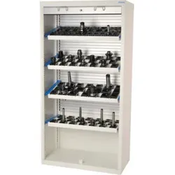 Bedrunka+Hirth CNC-Rollladenschrank T500 R 36-16 Kunststoffrollladen 3x CNC-Werkzeugaufnahmerahmen geneigt 1x gerade