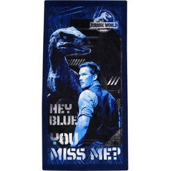 Jurassic World, Strandtuch, Jurassic World Strandtuch – Blau (140 x 70 cm)