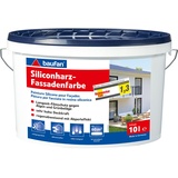 Baufan Siliconharz-Fassadenfarbe 10L, Dispersionsfarbe, wasserabweisend mit hoher Deckkraft