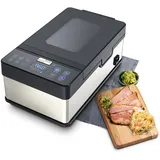 The Space Sous Vide Garer NSV100, APP Fernsteuerung Sous Vide Behälter Wasserlos, Beutellos mit Integrierter Sonde, Bewahrter Geschmack, Form und Textur (47cmx26cmx21cm)