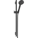 Hansgrohe Vernis Blend Brauseset 100 Vario EcoSmart, mit Duschstange 0,65m, Handbrause mit 2 Strahlarten, Mattschwarz