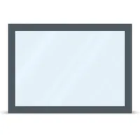 Panoramafenster, Kunststoff, Kömmerling 70 AD, Anthrazit ähnlich RAL 7016, 2300 x 1400 mm, individuell online konfigurieren