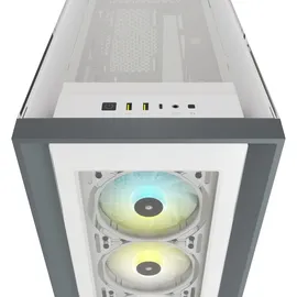 Corsair iCUE 5000X RGB TG (ATX, mATX, Mini-ITX, E-ATX), PC Gehäuse, Weiss
