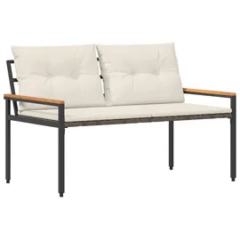 vidaXL Gartenmöbel-Set 4 Stk. Cremeweiß Poly-Rattan