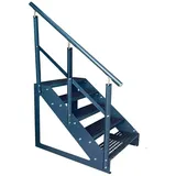 Kaminbau Mierzwa Treppe Freistehend 5 Stufen 95 cm Edelstahl/Stahl