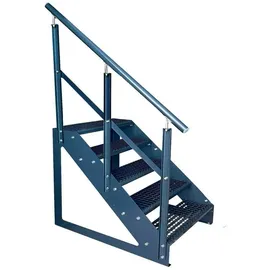 Kaminbau Mierzwa Treppe Freistehend 5 Stufen 95 cm Edelstahl/Stahl
