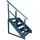 Kaminbau Mierzwa Treppe Freistehend 5 Stufen 95 cm Edelstahl/Stahl