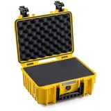 B&W International Outdoor Case Type 3000 gelb + Schaumstoff
