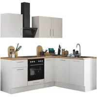 BASIC by Balculina Winkelküche Turin L-Form 210 cm weiß