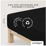 schlafgut Premium Baumwolle 140 x 200 - 160 x 220 cm off black