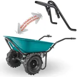 Extol Industrial Elektrische Schubkarre mit Akku I Motorschubkarre mit Schüttrahmen I 100L Mulde & 260kg Traglast I 40V Li-Ion mit 6000mAh
