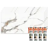 IZODEKOR 3D Wandpaneel IZODEKOR Wandverkleidung Marmoroptik 120x60cm Alternative zu Badfliese, Direkt auf Fliesen montierbar, fleckenabweisend