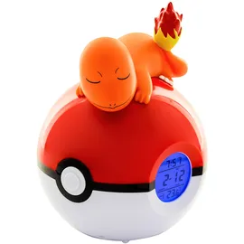 TEKNOFUN Leuchtender Wecker Pokémon Salamèche orange/rot/weiß