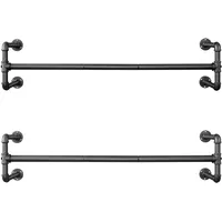 Songmics Wandgarderobe HSR64BK Schwarz