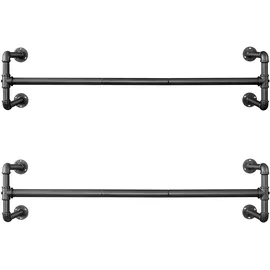 Songmics Wandgarderobe HSR64BK Schwarz