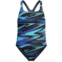 Speedo Hyperboom Allover Medalist Badeanzug - Cobalt Pop -